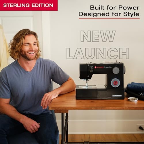 SINGER  HD 4432 Sterling Edition High Speed Sewing Machine  Accessory Kit  32 Built In Stitches Deliver 110 Stitch Applications   50  More Power for Thick Fabrics  1100 Stitches/Min  1 Step Buttonhole