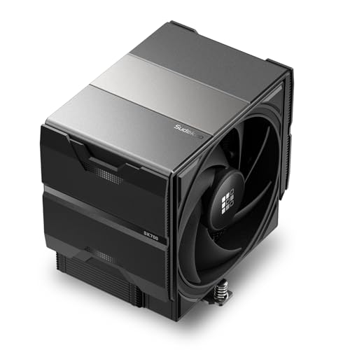 SK700V AM5 CPU Cooler  AM5 Exclusive  Digital Display  7 Heatpipes CPU Air Cooler  Single Tower  120mm FDB PWM Fan  Full RAM Freedom  L Rail Lock Mount  5 Years Warranty  Black