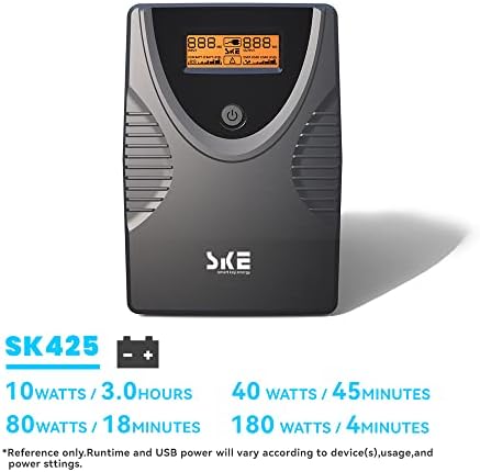 SKE UPS 425VA+1500VA batería de reserva de fuente de alimentación protector contra sobretensiones 240W+900W set inteligente UPS con fuente de alimentación ininterrumpida LCD