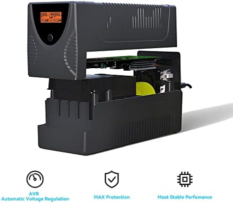 SKE UPS 425VA+1500VA batería de reserva de fuente de alimentación protector contra sobretensiones 240W+900W set inteligente UPS con fuente de alimentación ininterrumpida LCD