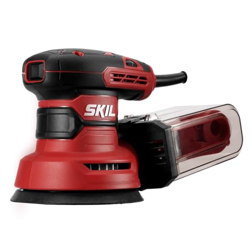 SKIL 5  Random Orbital Sander with Cyclonic Dust Box & 3pc Sanding Sheet   SR211601  Multicolor