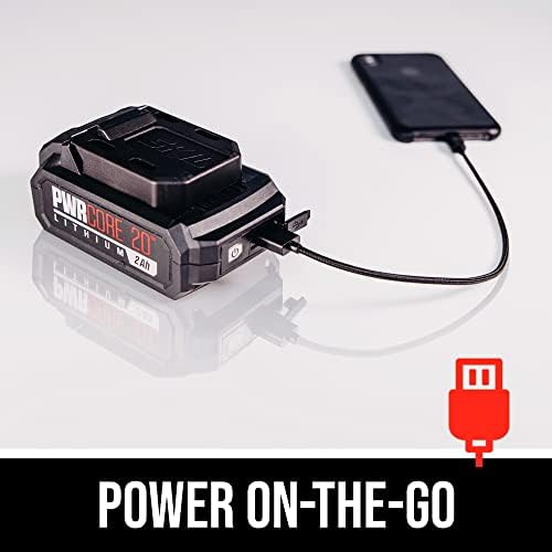 SKIL PWR CORE 20 Brushless 20V 1/4 Hex Compact Impact Driver Kit with 3 Speed & Halo Light & One Handed Collet Including 2 0Ah Battery and Charger  ID6739B 10