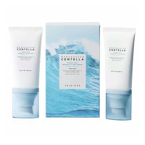 SKIN1004 Centella Hyalu Cica Water Fit Sun Serum UV  Korean Sunscreen SPF 50  Centella Sunscreen  Travel Essentials  Sunscreen with Hyaluronic Acid  No White Cast  Korean Skin Care  1 69 fl oz / 50ml