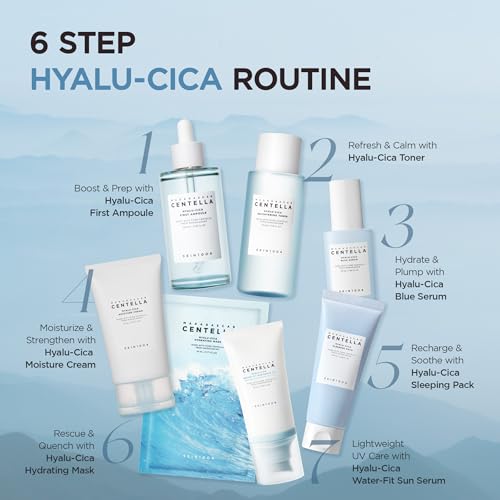SKIN1004 Centella Hyalu Cica Water Fit Sun Serum UV  Korean Sunscreen SPF 50  Centella Sunscreen  Travel Essentials  Sunscreen with Hyaluronic Acid  No White Cast  Korean Skin Care  1 69 fl oz / 50ml