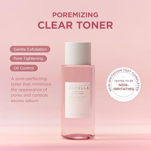 SKIN1004 Poremizing Clear Toner 7 10 fl oz  210ml  Korean Face Toner with Himalayan Pink Salt & Madagascar Centella  Facial Toner for Pore Care & Oil Balance  Hydrating Essence  Korean Skin Care