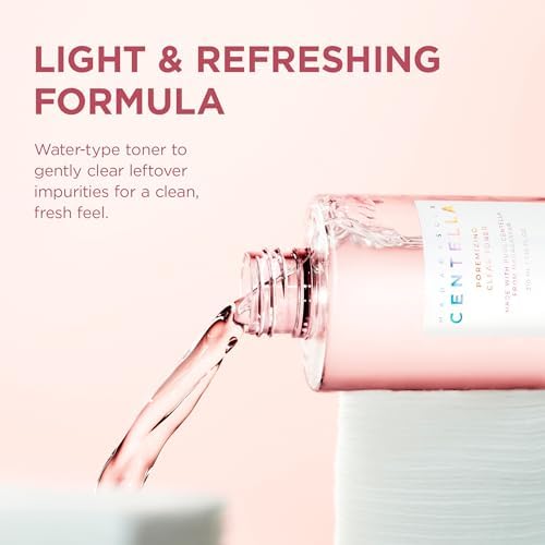 SKIN1004 Poremizing Clear Toner 7 10 fl oz  210ml  Korean Face Toner with Himalayan Pink Salt & Madagascar Centella  Facial Toner for Pore Care & Oil Balance  Hydrating Essence  Korean Skin Care