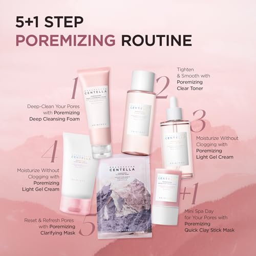 SKIN1004 Poremizing Deep Cleansing Foam  4 23 fl oz  125ml  Makeup Remover  Korean Face Cleanser with Himalayan Pink Salt & Madagascar Centella Asiatica for Facial Pore Cleansing  Korean Skin Care