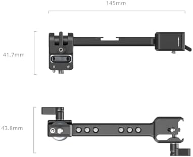 SMALLRIG Adjustable Camera Monitor Mount with Quick Release NATO Clamp  Cold Shoe Mount  Anti Twist Design for DJI RS 4 Mini/RS 4 / RS 4 Pro/RS 2 / RSC 2 / RS 3 / RS 3 Pro/RS 3 Mini
