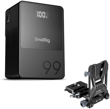 SMALLRIG V Mount Battery VB99  99Wh / 6800mAh V Lock Battery with 100W Output  2H Full Charge  with USB C  D TAP  USB A  Dual DC Port  OLED Screen  for Camera  Camcorder  Monitor  Video Light