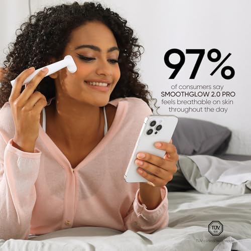 SMOOTHGLOW 2 0 PRO 4D LED Red Light Therapy for Face and Neck    Light Therapy Wand red Light Therapy Holiday Gifts for Women   Without Base