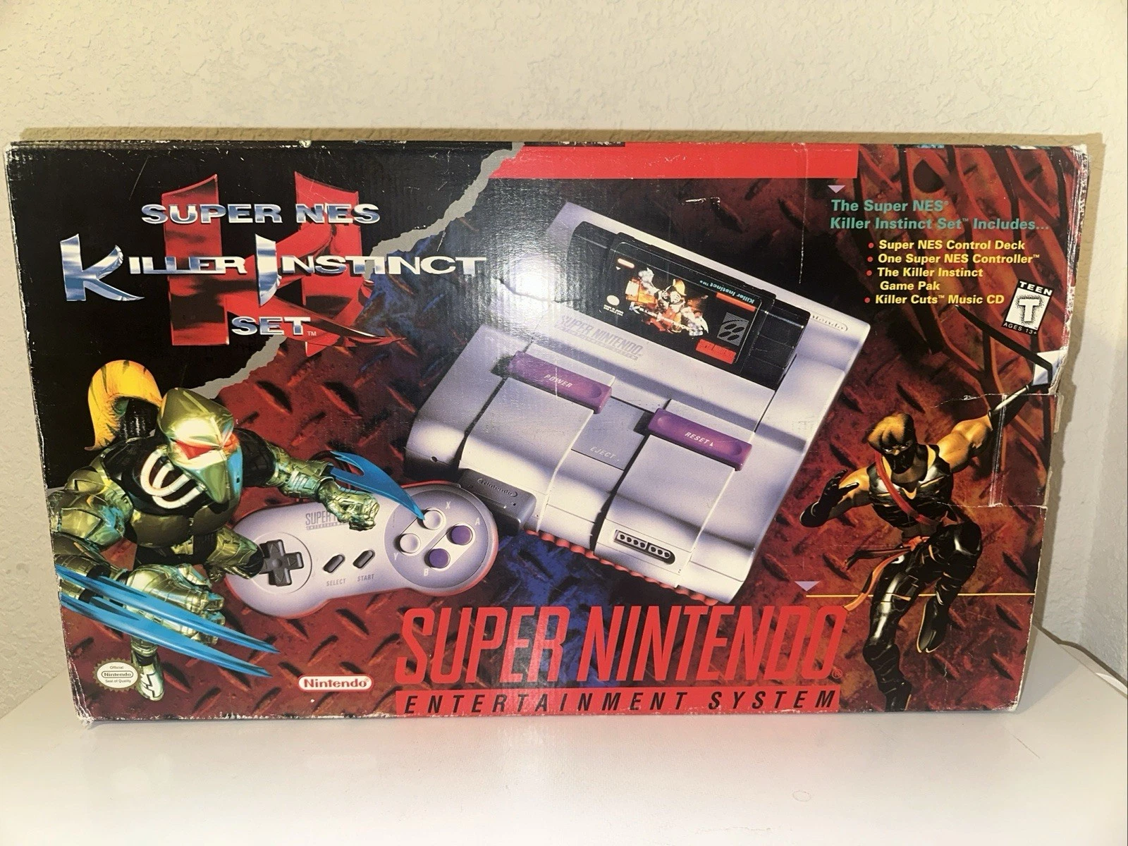 SNES SUPER NINTENDO KILLER INSTINCT SET