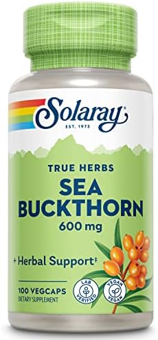 SOLARAY Sea Buckthorn Berry  Veg Cap  Btl Plastic  600mg   100ct
