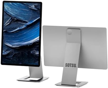 SOTSU FlipAction Pro 16 Gen2 Premium Portable Monitor   Super Compact   Pivot Rotate   2560x1600 DCI P3   120Hz   400 Nits   Full Metal CNC   Perfect Match for Mac and Windows  Metallic Gray 