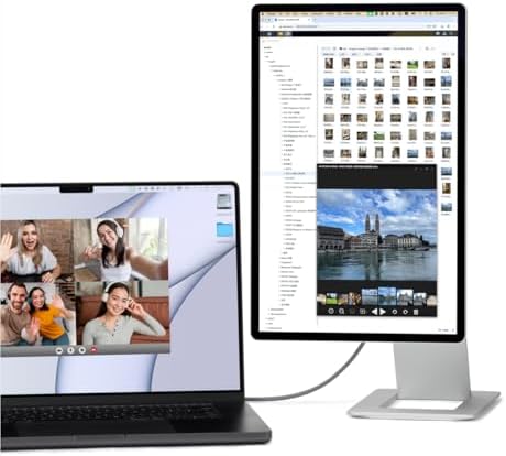 SOTSU FlipAction Pro 16 Gen2 Premium Portable Monitor   Super Compact   Pivot Rotate   2560x1600 DCI P3   120Hz   400 Nits   Full Metal CNC   Perfect Match for Mac and Windows  Metallic Gray 