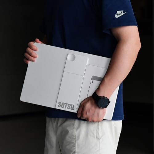 SOTSU FlipAction Pro 16 Gen2 Premium Portable Monitor   Super Compact   Pivot Rotate   2560x1600 DCI P3   120Hz   400 Nits   Full Metal CNC   Perfect Match for Mac and Windows  Metallic Gray 