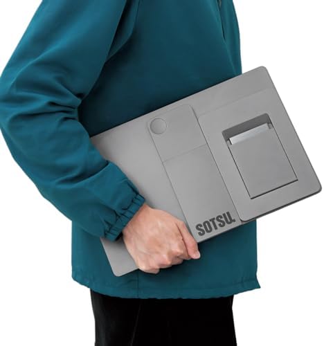 SOTSU FlipAction Pro 16 Gen2 Premium Portable Monitor   Super Compact   Pivot Rotate   2560x1600 DCI P3   120Hz   400 Nits   Full Metal CNC   Perfect Match for Mac and Windows  Metallic Gray 