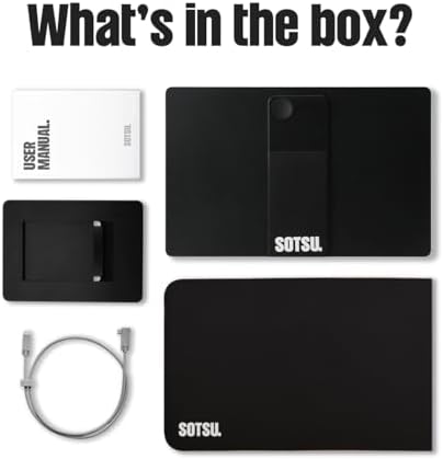 SOTSU FlipAction Pro 16 Gen2 Premium Portable Monitor   Super Compact   Pivot Rotate   2560x1600 DCI P3   120Hz   400 Nits   Full Metal CNC   Perfect Match for Mac and Windows  Universe Black