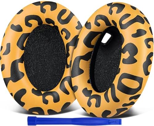 SOULWIT Replacement Earpads for Sony WH 1000XM4  WH1000XM4  Headphones  Ear Pads Cushions with Noise Isolation Foam  Added Thickness  Without Affecting Sensor   Black