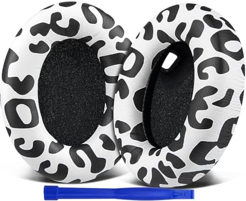 SOULWIT Replacement Earpads for Sony WH 1000XM4  WH1000XM4  Headphones  Ear Pads Cushions with Noise Isolation Foam  Added Thickness  Without Affecting Sensor   Black