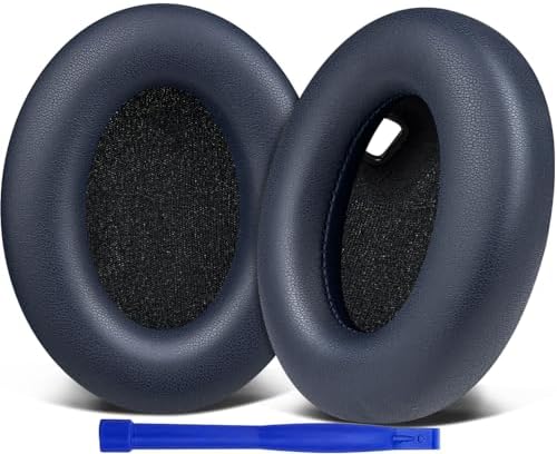 SOULWIT Replacement Earpads for Sony WH 1000XM4  WH1000XM4  Headphones  Ear Pads Cushions with Noise Isolation Foam  Added Thickness  Without Affecting Sensor   Black