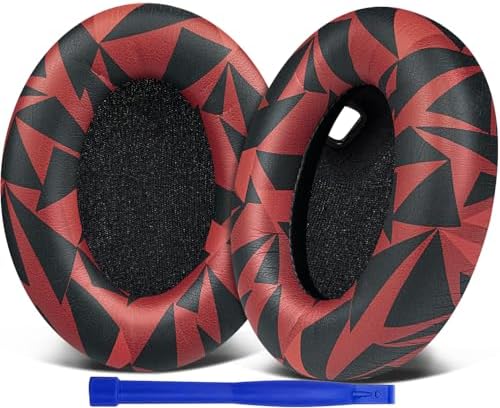 SOULWIT Replacement Earpads for Sony WH 1000XM4  WH1000XM4  Headphones  Ear Pads Cushions with Noise Isolation Foam  Added Thickness  Without Affecting Sensor   Black