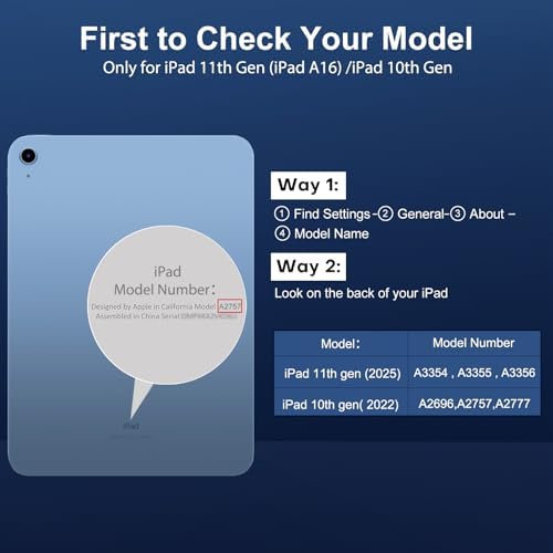 SPARIN Screen Protector for iPad A16 2025 11th  11 Inch  /10th Generation 2022  10 9 Inch   2 Pack Tempered Glass for iPad 11/10 Gen  Case Friendly  Anti Scratch  Touch Sensitive