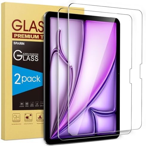 SPARIN Screen Protector for iPad A16 2025 11th  11 Inch  /10th Generation 2022  10 9 Inch   2 Pack Tempered Glass for iPad 11/10 Gen  Case Friendly  Anti Scratch  Touch Sensitive