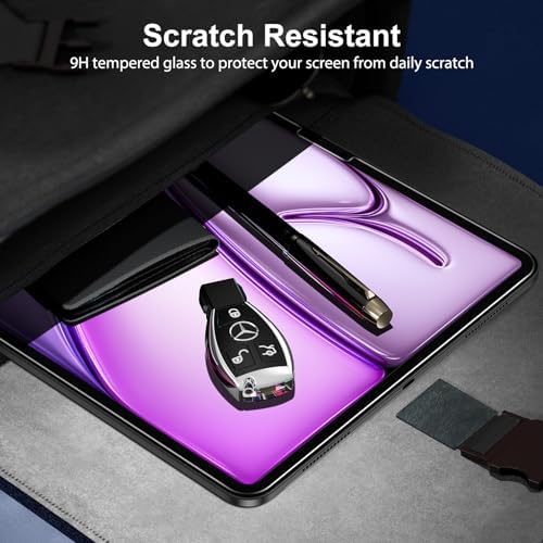 SPARIN Screen Protector for iPad Air 13 Inch M4 2026 & M3 2025 & M2 2024  8th/7th/6th Generation  & iPad Pro 13 Inch M5/M4  8th/7th Gen   Case Friendly  2 Pack Tempered Glass  Support Apple Pencil