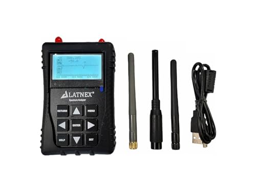 SPA 7GE RF Explorer Spectrum Analyzer  6G Combo  Handheld Frequency Analyzer for Ham Radio  Wireless Devices  WiFi Networks  Audio Engineers  SPA 7GE  50KHz to 6 1GHz and Up to 7 5GHz 