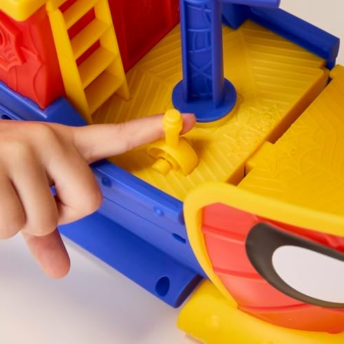 SPIDEY AND HIS AMAZING FRIENDS Marvel Water Webs Webs Ahoy Bubble Pirate Ship Toy  3 Inch Action Figures & Boat Playset  Super Hero Toys   Ages 3 