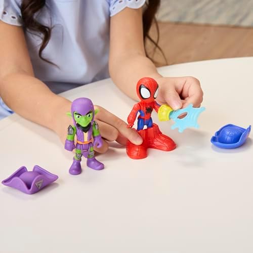 SPIDEY AND HIS AMAZING FRIENDS Marvel Water Webs Webs Ahoy Bubble Pirate Ship Toy  3 Inch Action Figures & Boat Playset  Super Hero Toys   Ages 3 
