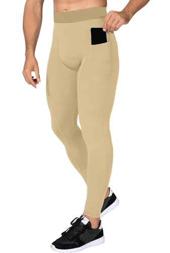 SPVISE Compression Pants Men Leggings for Sports Gym Cool Dry Athletic Tights Base Layer for Running Football Basketball Yoga