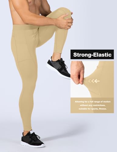 SPVISE Compression Pants Men Leggings for Sports Gym Cool Dry Athletic Tights Base Layer for Running Football Basketball Yoga