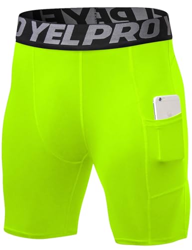 SPVISE Compression Shorts Men 1/3 Pack  Dry Fit Compression Underwear Spandex Running Shorts  Workout Athletic Shorts Pocket