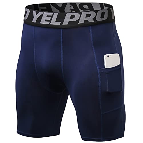 SPVISE Compression Shorts Men 1/3 Pack  Dry Fit Compression Underwear Spandex Running Shorts  Workout Athletic Shorts Pocket