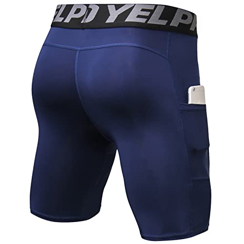 SPVISE Compression Shorts Men 1/3 Pack  Dry Fit Compression Underwear Spandex Running Shorts  Workout Athletic Shorts Pocket