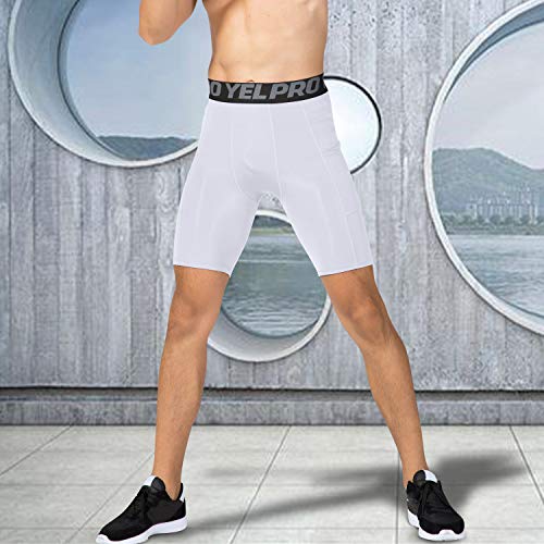 SPVISE Compression Shorts Men 1/3 Pack  Dry Fit Compression Underwear Spandex Running Shorts  Workout Athletic Shorts Pocket