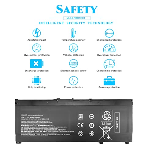 SR04XL SR03XL Replacement hp Omen 15 dc Laptop Battery for HP Omen 15 dc0xxx 15 dc1xxx 15 cx0xxx 15 ce0xx 15 cb0xx Gaming PC Computer 15 dc1058wm 15 dc0006la 15 cx 15 dc0051nr 15 ce011dx Batteries 