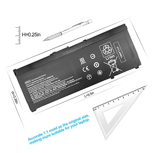 SR04XL SR03XL Replacement hp Omen 15 dc Laptop Battery for HP Omen 15 dc0xxx 15 dc1xxx 15 cx0xxx 15 ce0xx 15 cb0xx Gaming PC Computer 15 dc1058wm 15 dc0006la 15 cx 15 dc0051nr 15 ce011dx Batteries 