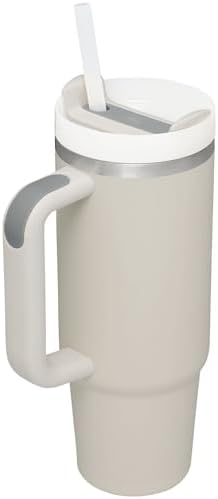 STANLEY Quencher H2 0 Tumbler with Handle and Straw 40 oz   Flowstate 3 Position Lid   Cup Holder Compatible for Travel   Insulated Stainless Steel Cup   BPA Free   Chili Red