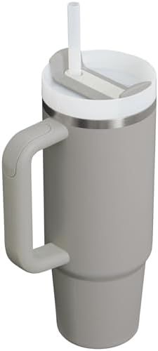 STANLEY Quencher H2 0 Tumbler with Handle and Straw 40 oz   Flowstate 3 Position Lid   Cup Holder Compatible for Travel   Insulated Stainless Steel Cup   BPA Free   Chili Red