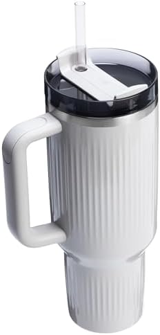 STANLEY Quencher H2 0 Tumbler with Handle and Straw 40 oz   Flowstate 3 Position Lid   Cup Holder Compatible for Travel   Insulated Stainless Steel Cup   BPA Free   Chili Red