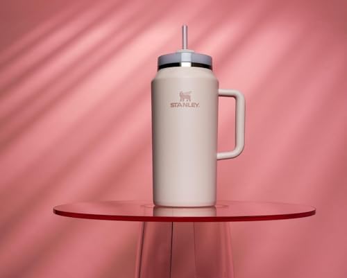 STANLEY Quencher H2 0 Tumbler with Handle and Straw 40 oz   Flowstate 3 Position Lid   Cup Holder Compatible for Travel   Insulated Stainless Steel Cup   BPA Free   Chili Red