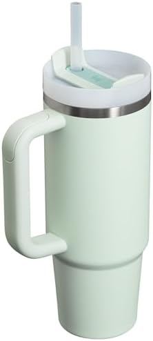 STANLEY Quencher H2 0 Tumbler with Handle and Straw 40 oz   Flowstate 3 Position Lid   Cup Holder Compatible for Travel   Insulated Stainless Steel Cup   BPA Free   Chili Red