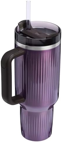 STANLEY Quencher H2 0 Tumbler with Handle and Straw 40 oz   Flowstate 3 Position Lid   Cup Holder Compatible for Travel   Insulated Stainless Steel Cup   BPA Free   Chili Red