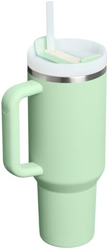 STANLEY Quencher H2 0 Tumbler with Handle and Straw 40 oz   Flowstate 3 Position Lid   Cup Holder Compatible for Travel   Insulated Stainless Steel Cup   BPA Free   Chili Red