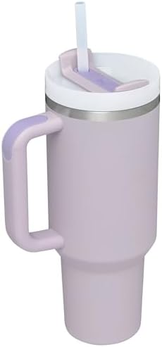 STANLEY Quencher H2 0 Tumbler with Handle and Straw 40 oz   Flowstate 3 Position Lid   Cup Holder Compatible for Travel   Insulated Stainless Steel Cup   BPA Free   Chili Red