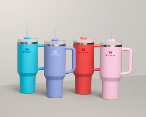 STANLEY Quencher H2 0 Tumbler with Handle and Straw 40 oz   Flowstate 3 Position Lid   Cup Holder Compatible for Travel   Insulated Stainless Steel Cup   BPA Free   Chili Red