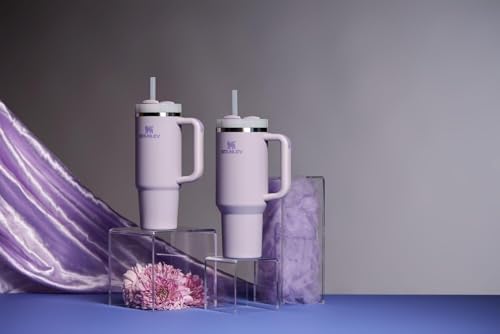 STANLEY Quencher H2 0 Tumbler with Handle and Straw 40 oz   Flowstate 3 Position Lid   Cup Holder Compatible for Travel   Insulated Stainless Steel Cup   BPA Free   Chili Red