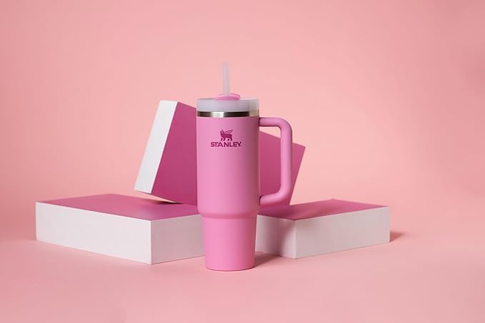 STANLEY Quencher H2 0 Tumbler with Handle and Straw 40 oz   Flowstate 3 Position Lid   Cup Holder Compatible for Travel   Insulated Stainless Steel Cup   BPA Free   Chili Red